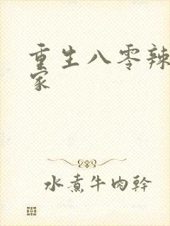 重生八零辣妻当家