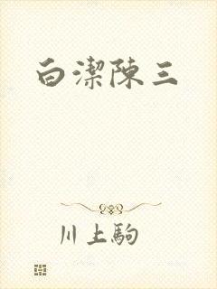白洁陈三封面