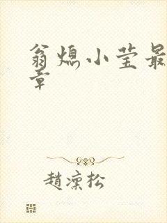 翁熄小莹最新节章