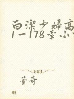 白洁少妇高义第1一178章小说