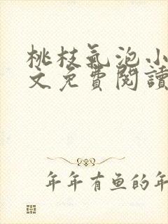 桃枝气泡小说全文免费阅读封面