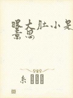 眼大肚小是什么意思