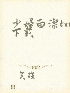 少妇白洁txt下载