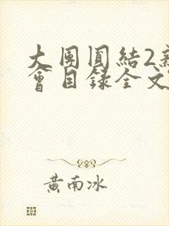 大团圆结2亲情会目录全文阅读视频