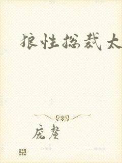 狼性总裁太凶猛