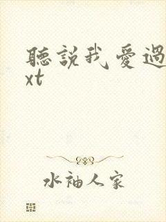 听说我爱过你txt