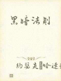 黑暗法则封面