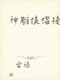 神雕侠侣后传封面