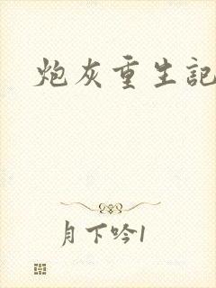 炮灰重生记封面