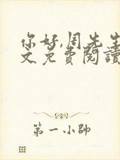 你好,周先生全文免费阅读小说封面