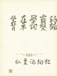 坐在学霸的鸡上背单词双楠