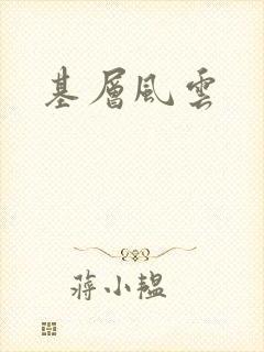 基层风云封面