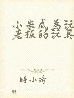 小米成为玩具店老板的玩具