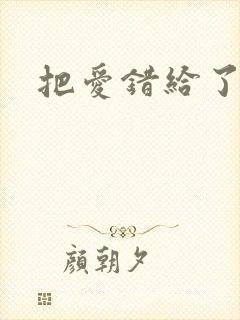 把爱错给了你