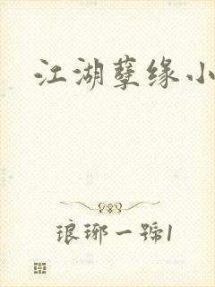 江湖孽缘小说封面