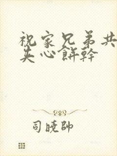 祝家兄弟共享后夹心饼干