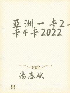 亚洲一卡2卡三卡4卡2022封面