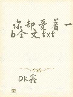 你却爱着一个sb全文txt封面