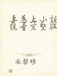 妻为上小说免费观看完整版笔趣阁