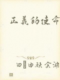 正义的使命封面