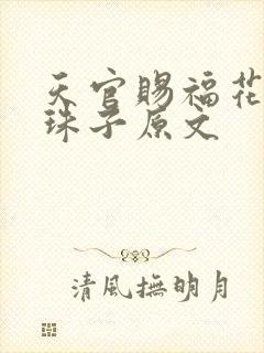天官赐福花怜塞珠子原文