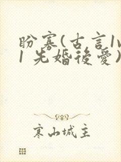 盼寡(古言1v1 先婚后爱)荔枝好多封面