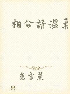 相公请温柔一点封面