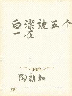 白洁被五个人玩一夜封面