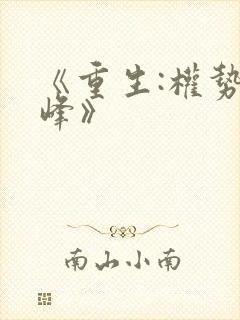 《重生:权势巅峰》