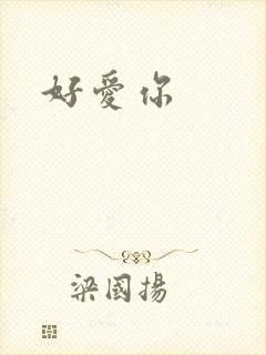 好爱你封面