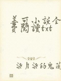 姜可小说全文免费阅读txt封面