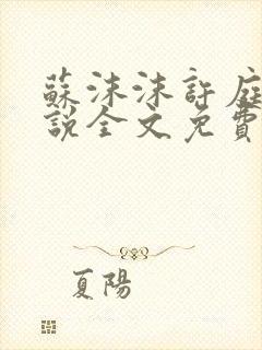 苏沫沫许庭川小说全文免费阅读