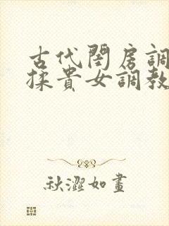 古代闺房调教h揉贵女调教记