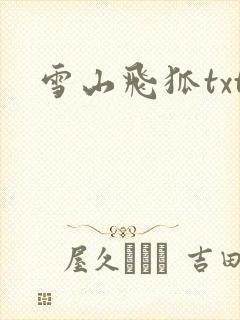 雪山飞狐txt