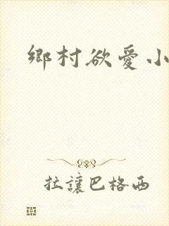 乡村欲爱小说封面