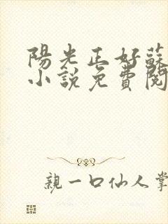 阳光正好苏玥玥小说免费阅读