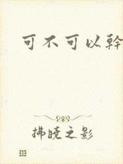 可不可以干湿你