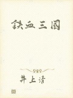 铁血三国封面