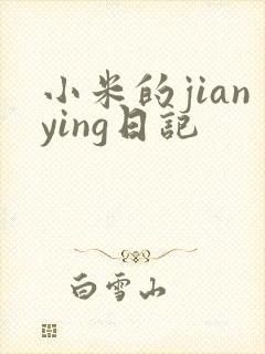 小米的jianying日记封面