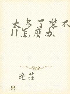 太多了装不下h11怎么办