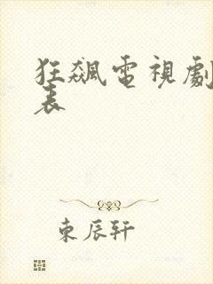 狂飙电视剧演员表