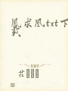 凤求凰txt下载封面