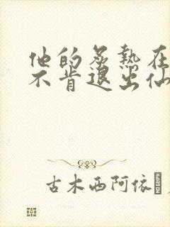 他的炙热在我那不肯退出仙侠封面