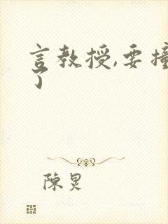 言教授,要撞坏了