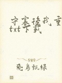 守寡后我重生了txt下载封面