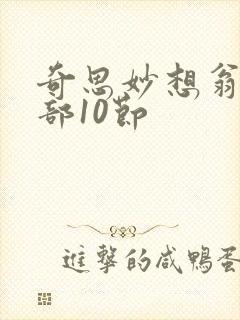 奇思妙想翁十三部10节