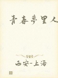 青春梦里人封面