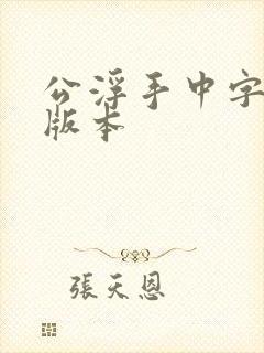 公浮手中字最新版本