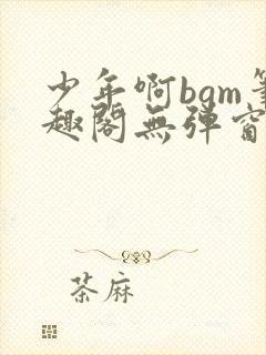 少年啊bgm笔趣阁无弹窗免费