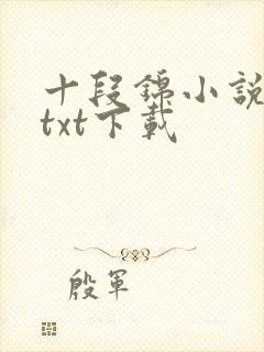 十段锦小说全本txt下载